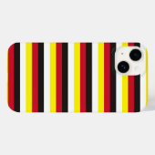 Coques Case-Mate iPhone drapeau de Brunei rayures pays modèle blanc noir r (Verso (horizontal))