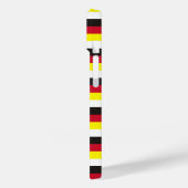 Coques Case-Mate iPhone drapeau de Brunei rayures pays modèle blanc noir r (Verso / Gauche)
