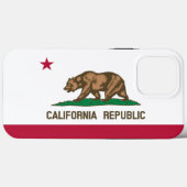 Coques Case-Mate iPhone Drapeau de Californie (Verso (horizontal))