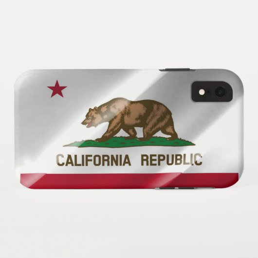 Coques Case-Mate iPhone Drapeau de Californie - (Dos (Horizontal))