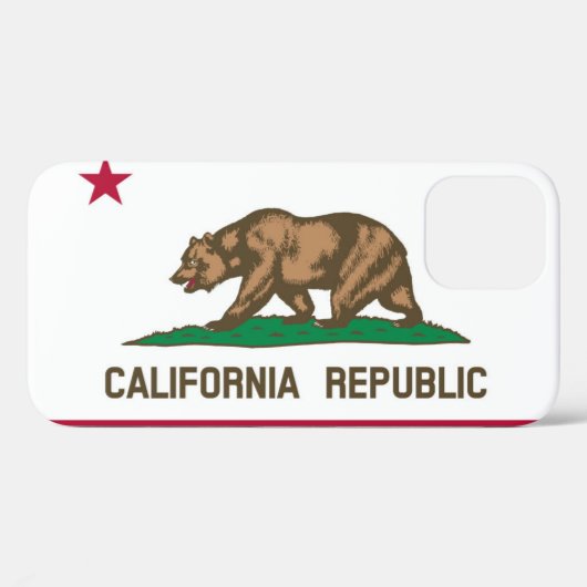 Coques Case-Mate iPhone Drapeau de Californie (Verso (horizontal))
