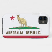 Coques Case-Mate iPhone Drapeau de Californie Australie Kangaroo (Dos (Horizontal))