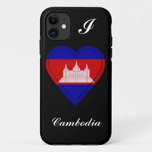 Coques Case-Mate iPhone Drapeau de Cambodgien du Cambodge (Dos)