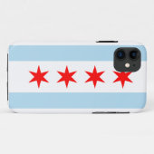 Coques Case-Mate iPhone Drapeau de Chicago (Dos (Horizontal))