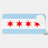 Coques Case-Mate iPhone Drapeau de Chicago (Verso (horizontal))