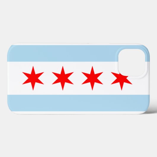 Coques Case-Mate iPhone Drapeau de Chicago (Verso (horizontal))