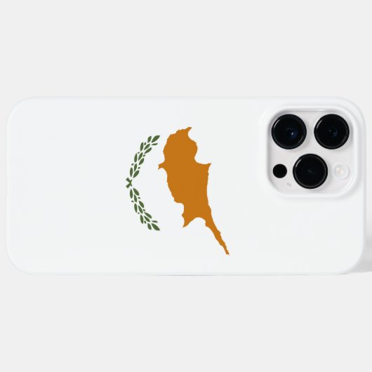 Coques Case-Mate iPhone Drapeau de Chypre (Verso (horizontal))