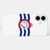 Coques Case-Mate iPhone Drapeau de Cincinnati, Ohio (Verso (horizontal))