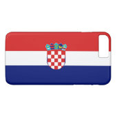 Coques Case-Mate iPhone Drapeau de Croatie (Dos (Horizontal))