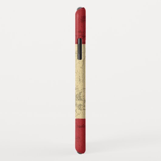 Coques Case-Mate iPhone Drapeau de cru du Canada affligé (Dos/Droite)