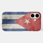 Coques Case-Mate iPhone Drapeau de Cuba Grunge (Verso (horizontal))