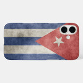 Coques Case-Mate iPhone Drapeau de Cuba Grunge (Verso (horizontal))