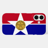 Coques Case-Mate iPhone Drapeau de Dallas, Texas (Verso (horizontal))