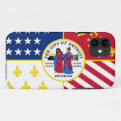 Coques Case-Mate iPhone Drapeau de Détroit (Dos (Horizontal))