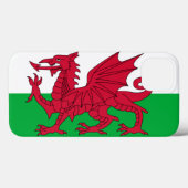 Coques Case-Mate iPhone Drapeau de dragon gallois (Verso (horizontal))