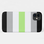 Coques Case-Mate iPhone Drapeau de fierté agender (Dos (Horizontal))