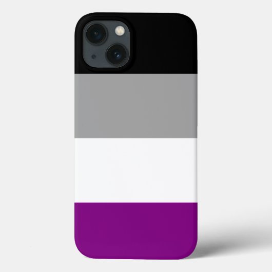 Coques Case-Mate iPhone Drapeau de fierté asexué (Verso)