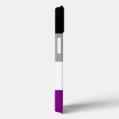 Coques Case-Mate iPhone Drapeau de fierté asexué (Verso / Droite)
