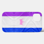 Coques Case-Mate iPhone Drapeau de fierté de la culture drag de SlipperyJo (Verso (horizontal))