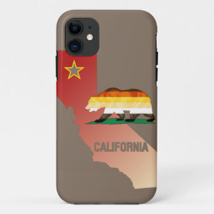 Coques Pour iPhone Drapeau de fierté de l'ours de Californie