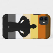 Coques Case-Mate iPhone Drapeau de fierté de l'ours musclé (Dos (Horizontal))