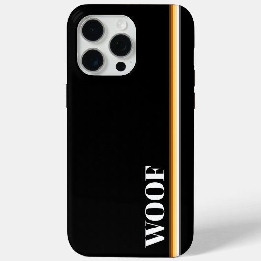 Coques Case-Mate iPhone Drapeau de fierté d'ours gays élégants et cool Woo (Verso)