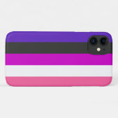 Coques Case-Mate iPhone Drapeau de fierté genderfluid (Dos (Horizontal))