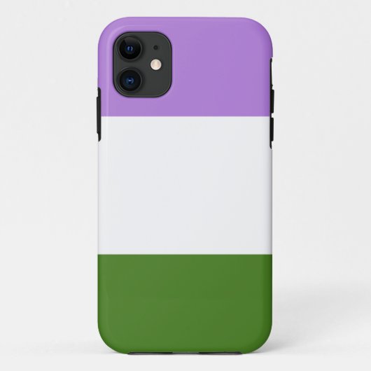 Coques Case-Mate iPhone Drapeau de fierté genderqueer (Dos)