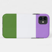 Coques Case-Mate iPhone Drapeau de fierté genderqueer (Dos (Horizontal))