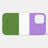 Coques Case-Mate iPhone Drapeau de fierté genderqueer de SlipperyJoe lavan (Verso (horizontal))