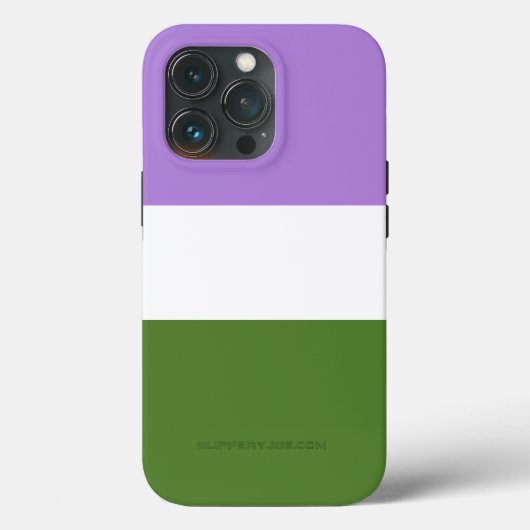 Coques Case-Mate iPhone Drapeau de fierté genderqueer de SlipperyJoe lavan (Verso)