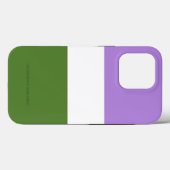 Coques Case-Mate iPhone Drapeau de fierté genderqueer de SlipperyJoe lavan (Verso (horizontal))