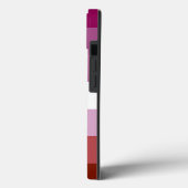 Coques Case-Mate iPhone Drapeau de fierté lesbienne de SlipperyJoe's fémin (Verso / Gauche)