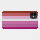 Coques Case-Mate iPhone Drapeau de fierté lesbienne (Origine) (Dos (Horizontal))