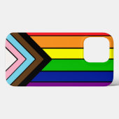 Coques Case-Mate iPhone Drapeau de fierté LGBTQIA+ (Verso (horizontal))