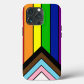 Coques Case-Mate iPhone Drapeau de fierté LGBTQIA+ (Verso)