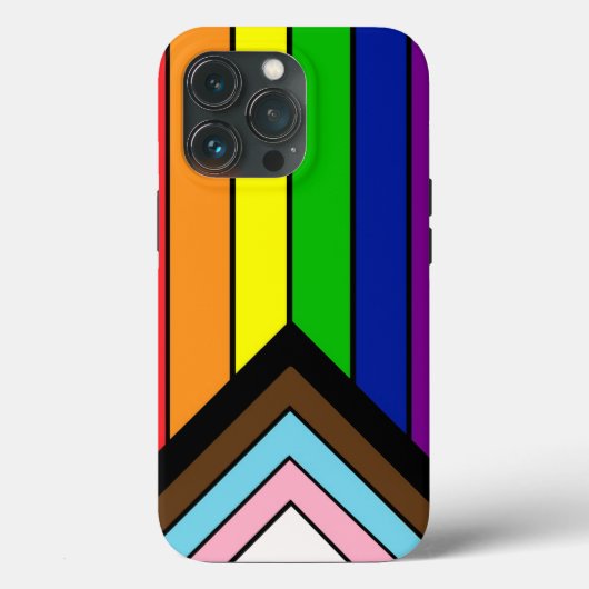 Coques Case-Mate iPhone Drapeau de fierté LGBTQIA+ (Verso)