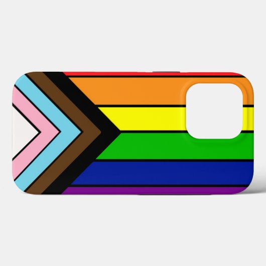 Coques Case-Mate iPhone Drapeau de fierté LGBTQIA+ (Verso (horizontal))