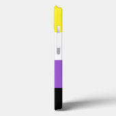 Coques Case-Mate iPhone Drapeau de fierté non binaire (Verso / Gauche)