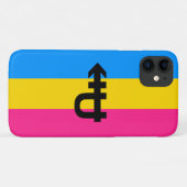 Coques Case-Mate iPhone Drapeau de fierté pansexuelle (Dos (Horizontal))