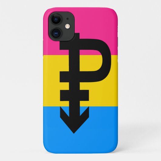 Coques Case-Mate iPhone Drapeau de fierté pansexuelle (Dos)
