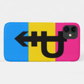 Coques Case-Mate iPhone Drapeau de fierté pansexuelle (Dos (Horizontal))