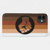 Coques Case-Mate iPhone Drapeau de fierté POC (Dos (Horizontal))