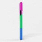 Coques Case-Mate iPhone Drapeau de fierté polysexuelle (Dos/Droite)