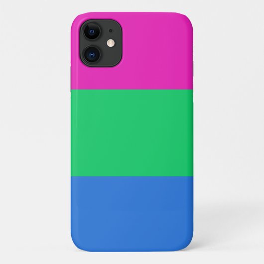 Coques Case-Mate iPhone Drapeau de fierté polysexuelle (Dos)