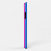 Coques Case-Mate iPhone Drapeau de fierté polysexuelle (Dos/Droite)