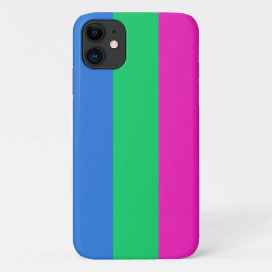 Coques Case-Mate iPhone Drapeau de fierté polysexuelle (Dos)