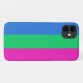 Coques Case-Mate iPhone Drapeau de fierté polysexuelle (Dos (Horizontal))