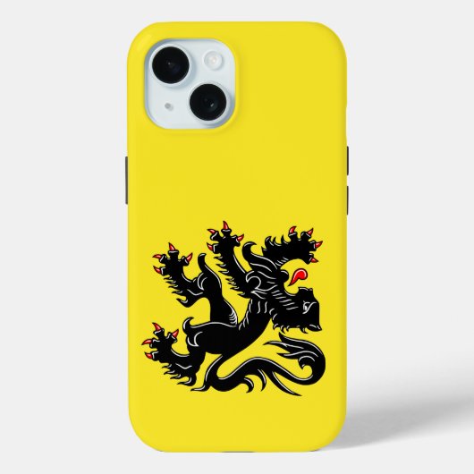 Coques Case-Mate iPhone Drapeau de Flandre Coque-coque iphone (Verso)