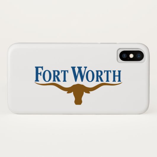 Coques Case-Mate iPhone Drapeau de Fort Worth (Texas) (Dos (Horizontal))